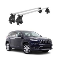 Menabo DachträGer FüR Jeep Cherokee Kl 2014-2018 Pre-Fl 50Kg Stahl Silber 2X