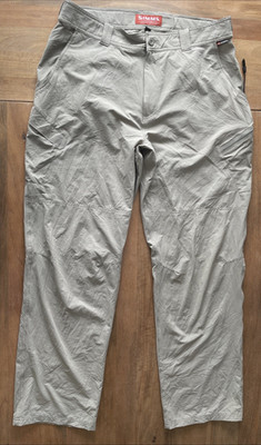 Simms Guide Pants Mens Size XL Gray Fishing Wading Hiking Outdoor Gorpcore Nylon