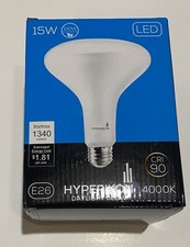 Hyperikon BR40 LED Bulb, 15W 100 Watt E26 Lig...