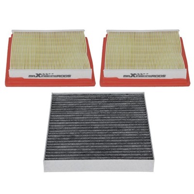 3Pcs Air Filter Kit for INFINITI G37 Sedan 2007-2008 Front Location