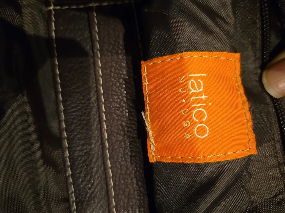 LATICO Hombres Cuero Marrón Bolso Mensajero Bolso Laptop Escuela Negocios Colegio Foto 3 de 4