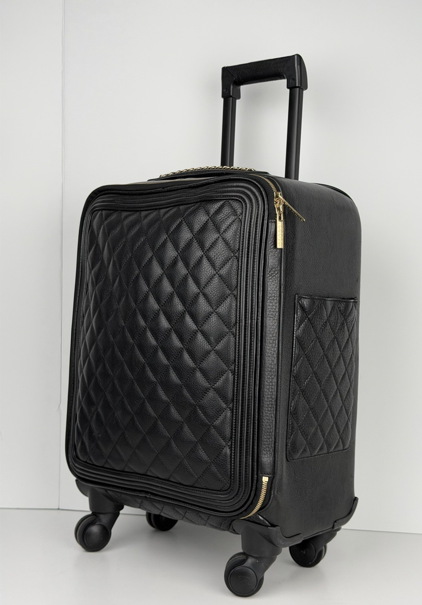 Chanel Quilted Coco Case Trolley in Black Leather | eBay