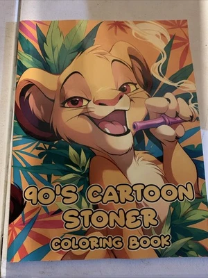 90s Cartoon Stoner Coloring Book: 50 ..., Smith, Daniel NEW