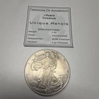 2021 1 Ounce OZ 999 Fine Solid USA American Liberty Eagle Coin Titanium Precious
