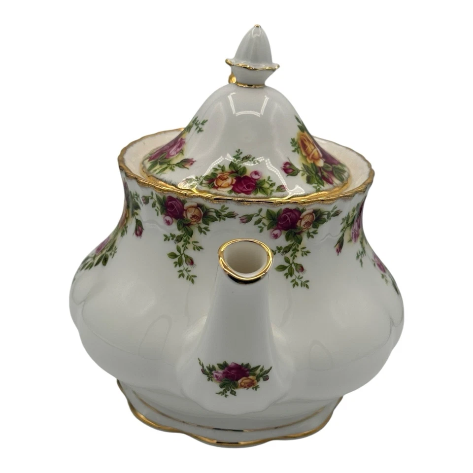Royal Albert Old Country Roses - China de hueso - Tetera para 48 OZ - Inglaterra Foto 2 de 4