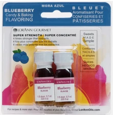 LorAnn Candy & Baking Flavoring .125oz 2/Pkg-Blueberry (Exp : 02/28/2026)