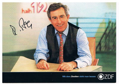 Ruprecht Eser, original Autogramm auf Autogrammkarte, verstorben, ZDF Motiv