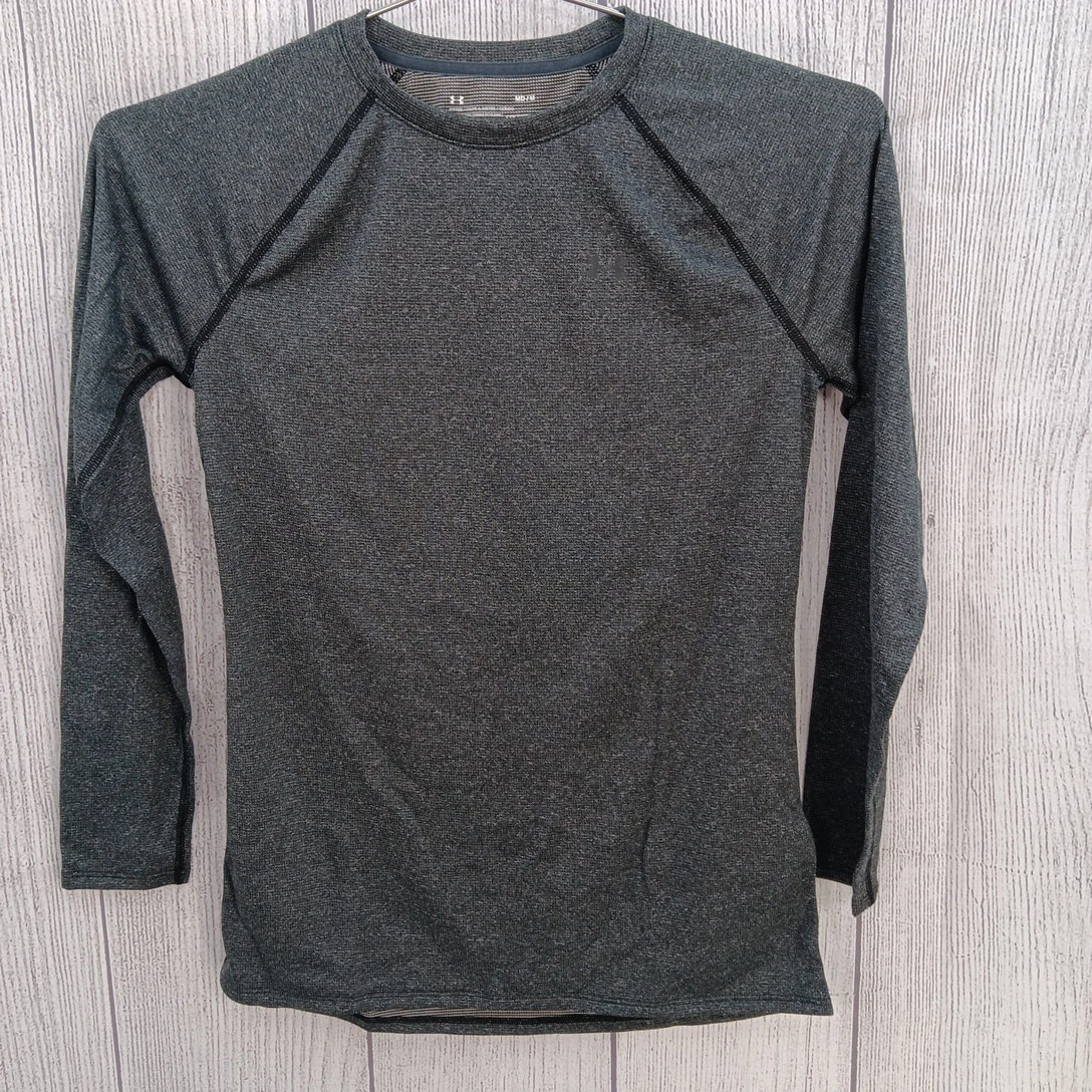 Under Armour Baselayer Womens Medium Gray Wool Lightweight Crew UA Base 1.0