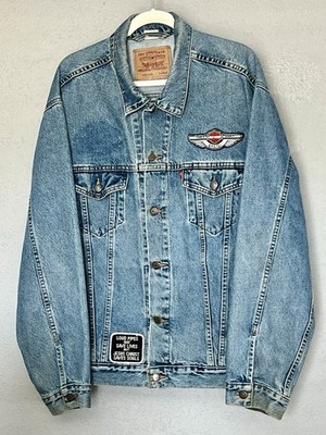 Levi's Men's XL Trucker Jacket Long Sleeve Skyline Medium Wash Standard Fit