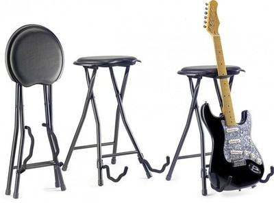 Stagg GIST-300 Gitarrenhocker und Ständer Musiker Band Studio Sitz 