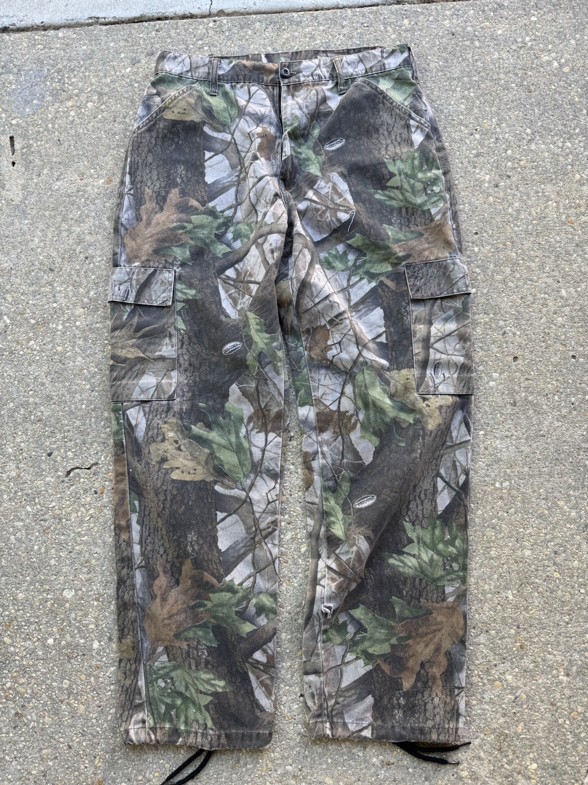 Vintage Realtree Hardwoods Camo Pants Size 34-36x32 Hunting Camouflage