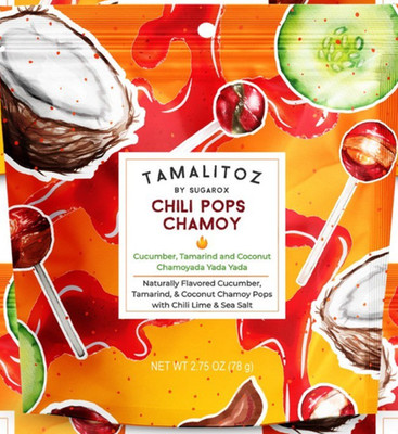 NEW Tamalitoz by sugarox CHILI POPS CHAMOY mexican hard candy cucumber tamarind