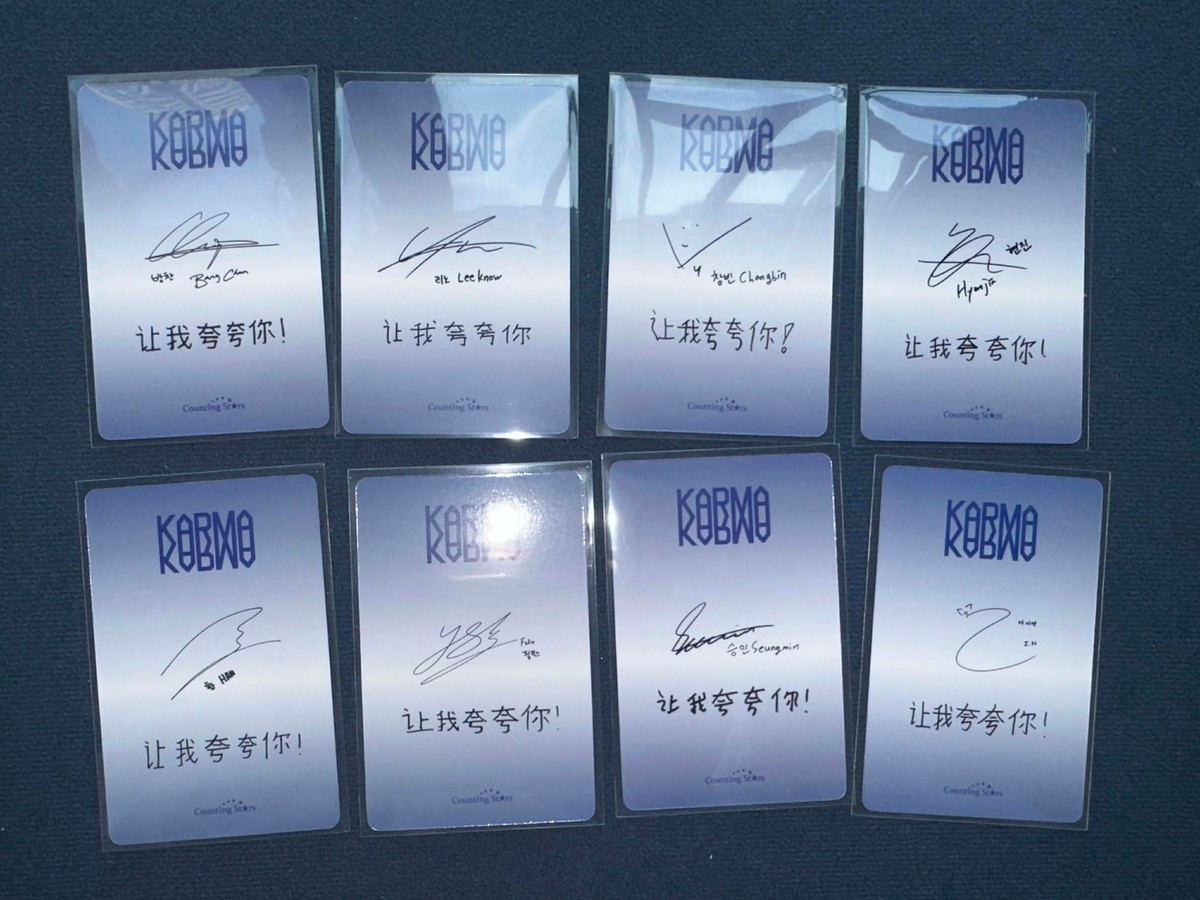 STRAY KIDS OFFICIAL KARMA ALBUM COUNTING STAR VC POB PHOTOCARD | eBay