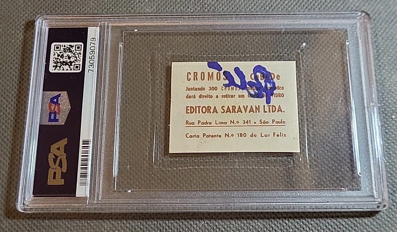 PELE Personal 1962 Editora CeBeDe #10 Autographed PSA 6 DNA 8 Finest Known! view 2