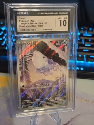 💎✨ Snom Illustration Rare English Certified Gem Mint 10 Holo 168/162  Pokémon 💖