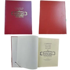Combined 1873, 1892, 1906 Atlases of Madison County Illinois Hardcover