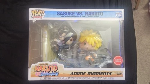 Funko Pop! Vinyl Naruto Shippuden Sasuke vs. Naruto #732 GameStop Exclusive NIB