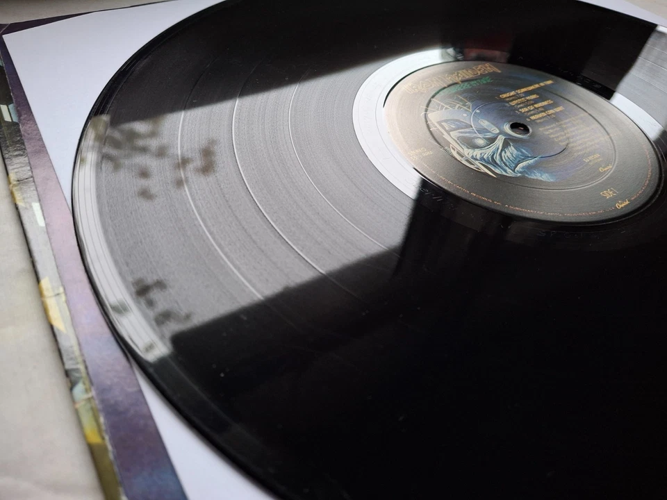 IRON MAIDEN SOMEWHERE IN TIME Original press 1986 USA LP ARCHIVED MINT PLAY - Image 3 of 4