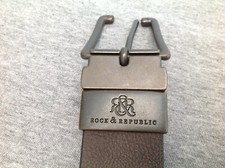 Rock Republic Belt, Size XL 42-44, Reversible Brown/Black Leather