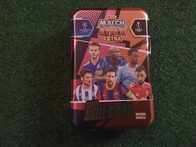 2020-21 Topps Match Attax Extra Super Skills Stars Soccer Tin EMPTY BOX