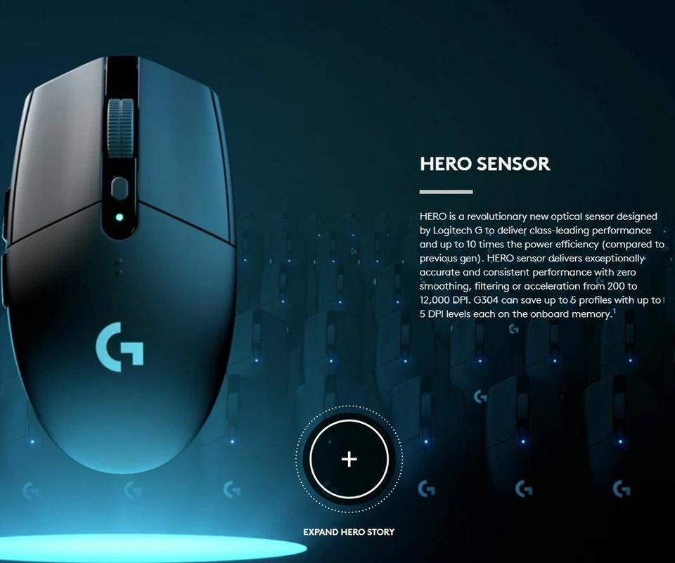 Logitech G304 / G305 Lightspeed Wireless Gaming Mouse 12000 DPI Hero Sensor - Image 4 of 4