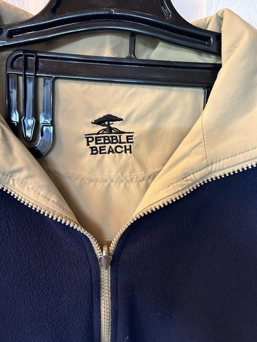 Pebble Beach Vest Mens Large Reversible Full Zip Golf Golfer Casual Mens - Picture 13 of 14