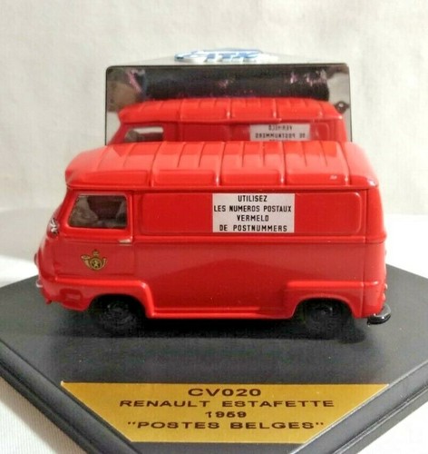 VITESSE 1:43 SCALE 1959 RENAULT ESTAFETTE VAN - POSTES BELGES - CV020 - CASED - Picture 2 of 6