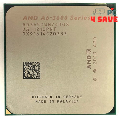AMD A6-3650 2.60GHz 4-Core Socket FM1 Desktop CPU Processor AD3650WNZ43GX 100W