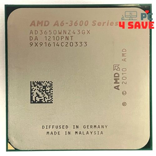 AMD A6-3650 2.60GHz 4-rdzeniowe gniazdo FM1 Desktop CPU Procesor AD3650WNZ43GX 100W - Zdjęcie 1 z 1