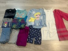 Girls Clothes Mixed Lot Of 11 Size 6 Dresses Pajama Long Sleeve Tops