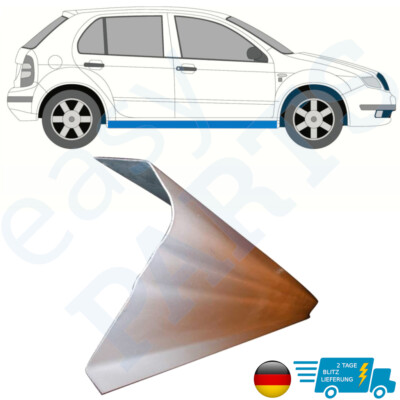 Für Skoda Fabia 1999-2007 Schweller Reparaturblech Unterteil / Rechts = Links