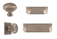 Carlisle Brass Cabinet Handles WARWICK Kitchen Cupboard Knob & Pull SATIN NICKEL