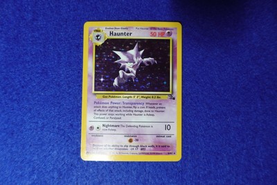 Haunter 6/62 Ink Stain Error Blue Ink Smear Misprint Pokemon Card 