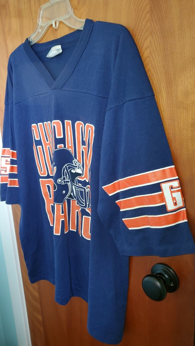 RARE Vintage 1985 Chicago Bears logo GSH George Halas shirt GARAN