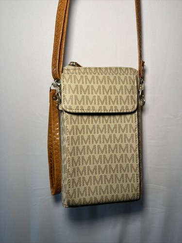 MKF Collection Mala Phone Wallet Crossbody By Mia K Tan With “M” Logo EUC - Picture 3 of 17