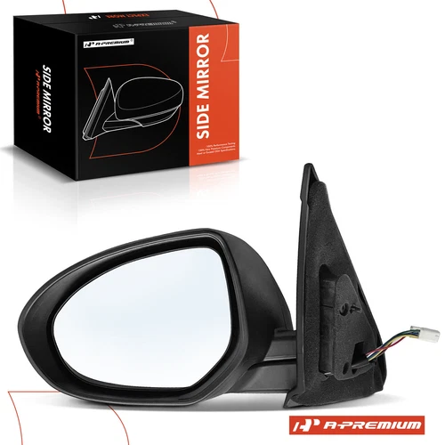 Driver Side Black Power Mirror for  Mazda 3 2010 2011-2013 w/ Power Glass Adjust