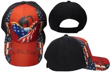USA American Flag We The People WTP Black Printed Adjustable Baseball Hat Cap