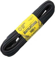 New Atwood Rope MFG BattleCord Black 100 ft BC100S01 - BLACK