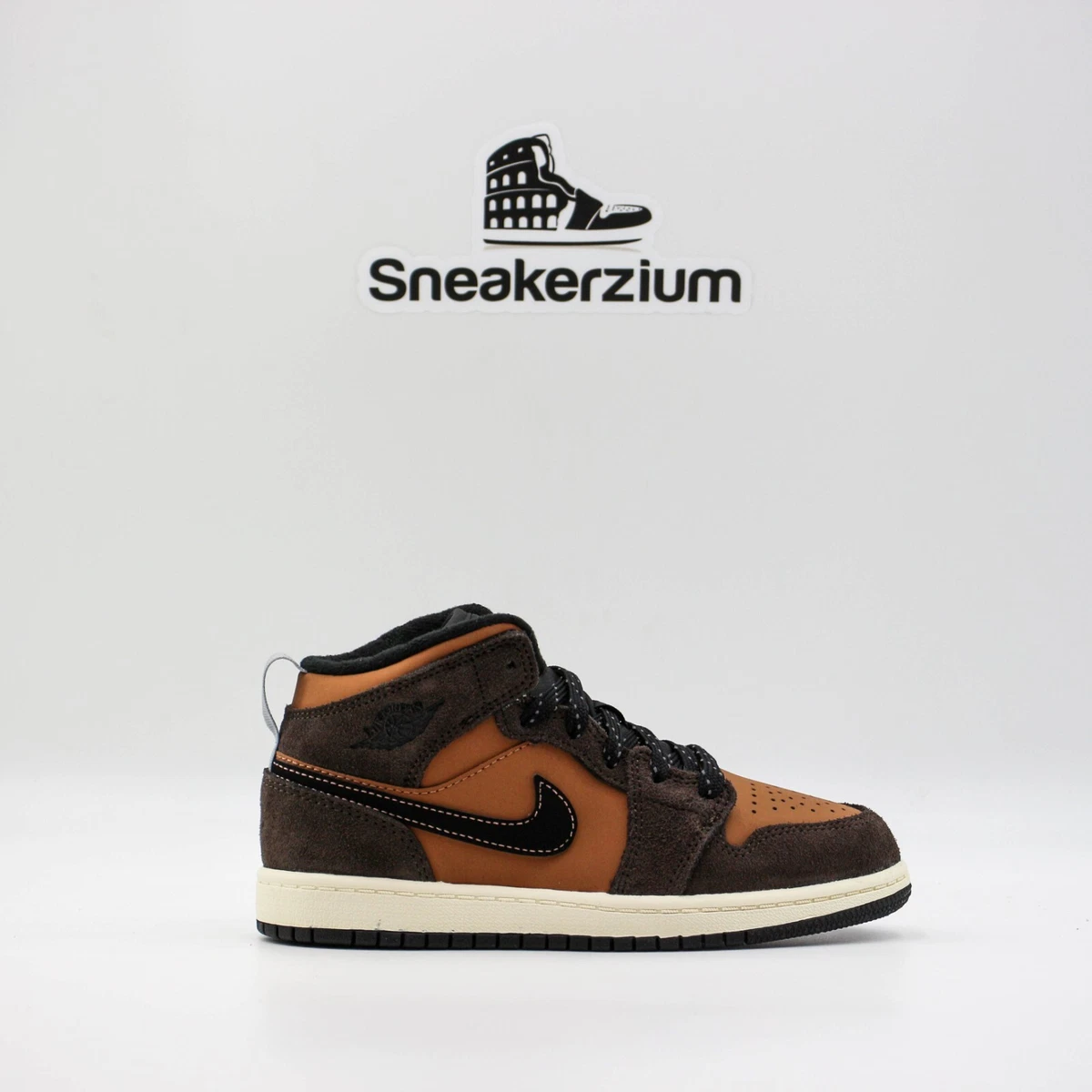 Nike Air Jordan 1 Mid SE Earth Tone Chocolate DC7294-200 Men's/PS Sizes