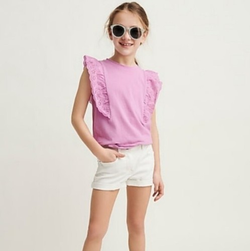 NWT Crewcuts Cotton Chino Shorts White Size 5 - Picture 2 of 2
