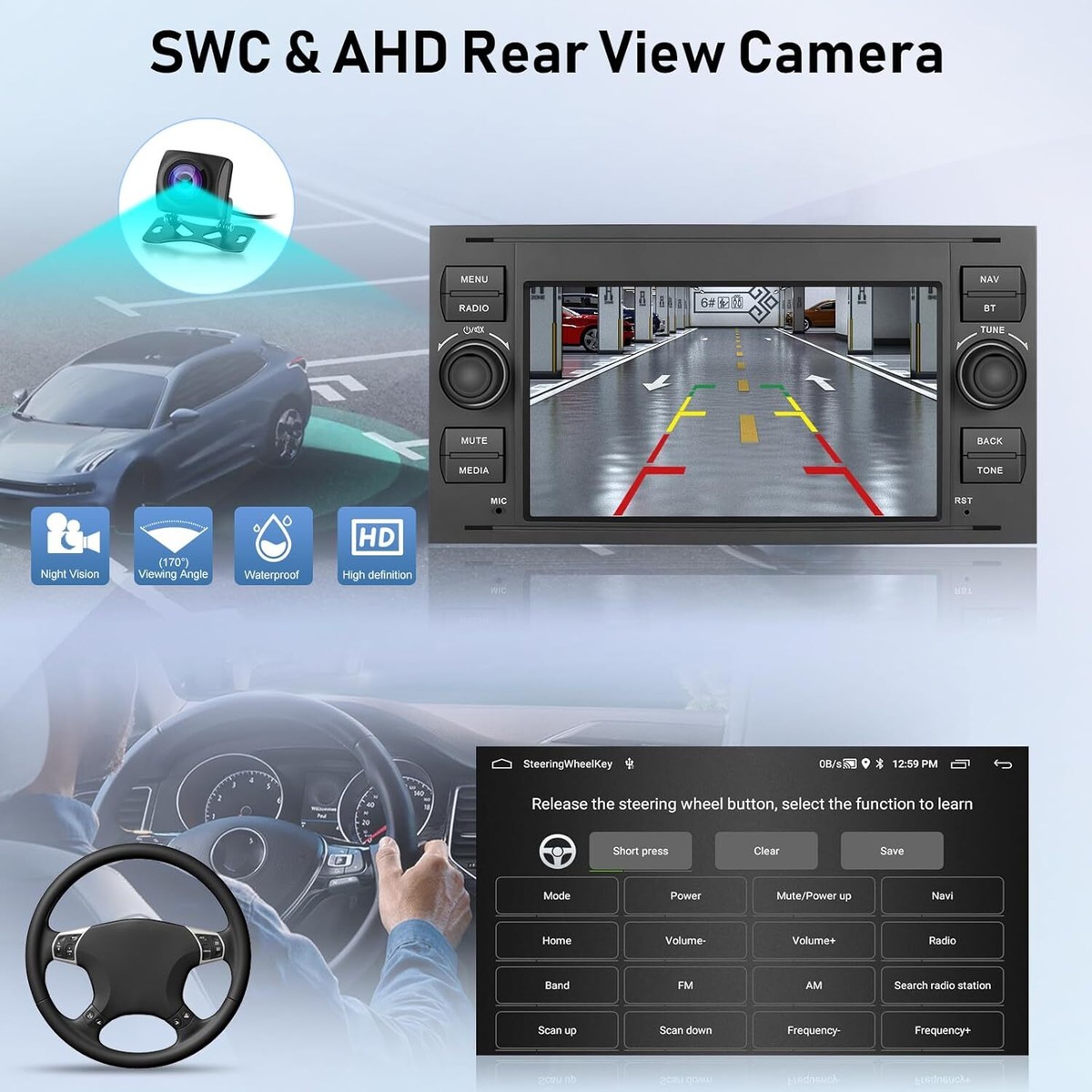 ANDROID 13 AUTORADIO Für Ford Transit 2006 2007 2008 2009-2011 Carplay