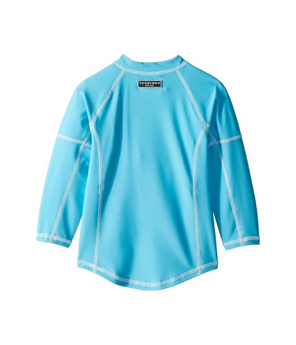 Toobydoo Unisex Aqua long Sleeve Rashguard (Little Kids) Sz. 1/2 (Blue) 140542 - Picture 2 of 2