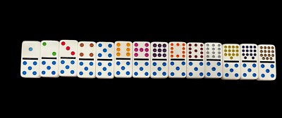 Double Fifteen (Cardinal) Domino Tiles 1x2x3/8  - Updated Jan 2025 - You pick 1