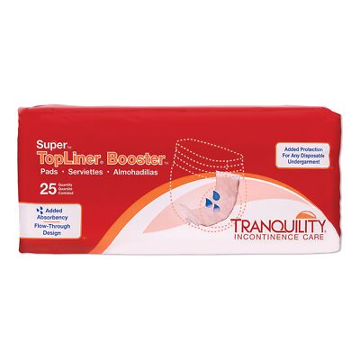 Tranquility Booster Pad 4-1/4 X 15 Inch Flow-Through Pad 25 Ct