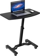 Mobile Height Adjustable Laptop Stand Rolling Cart with Height Adjustment USA