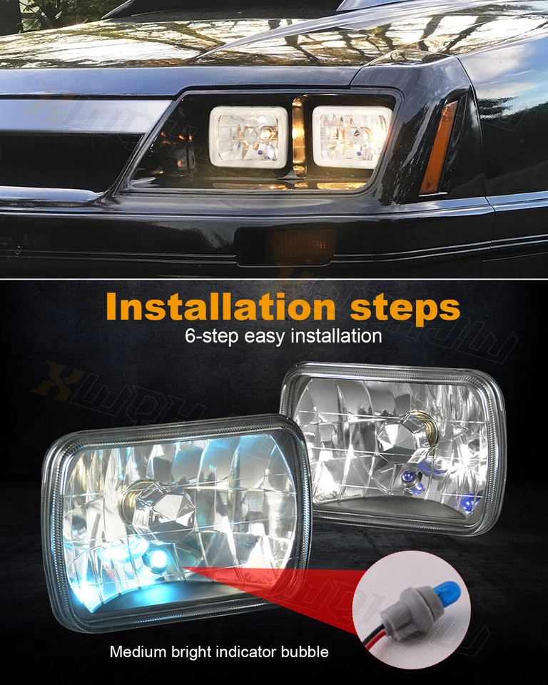 Faro LED 7x6 5x7 haz alto y bajo apto para furgoneta Ford Aerostar E 100 E 150 E 250 E 350 Foto 3 de 4