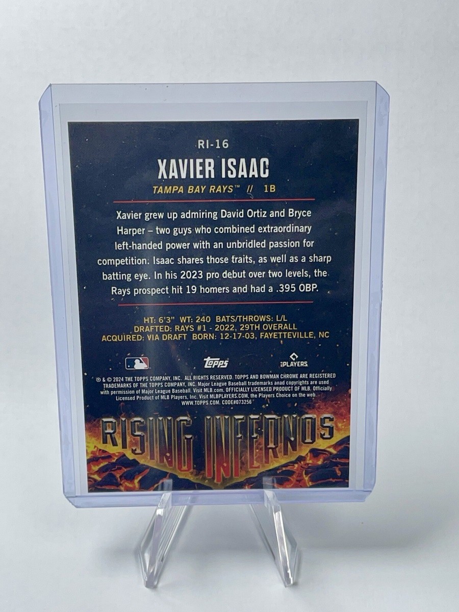 ゼイビア・アイザック Xavier Issac - 2024 Bowman - Rising Infernos - Aqua /125