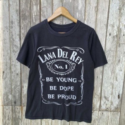 Lana Del Rey American Singer Tour short sleeve classic black color shirt KV33536