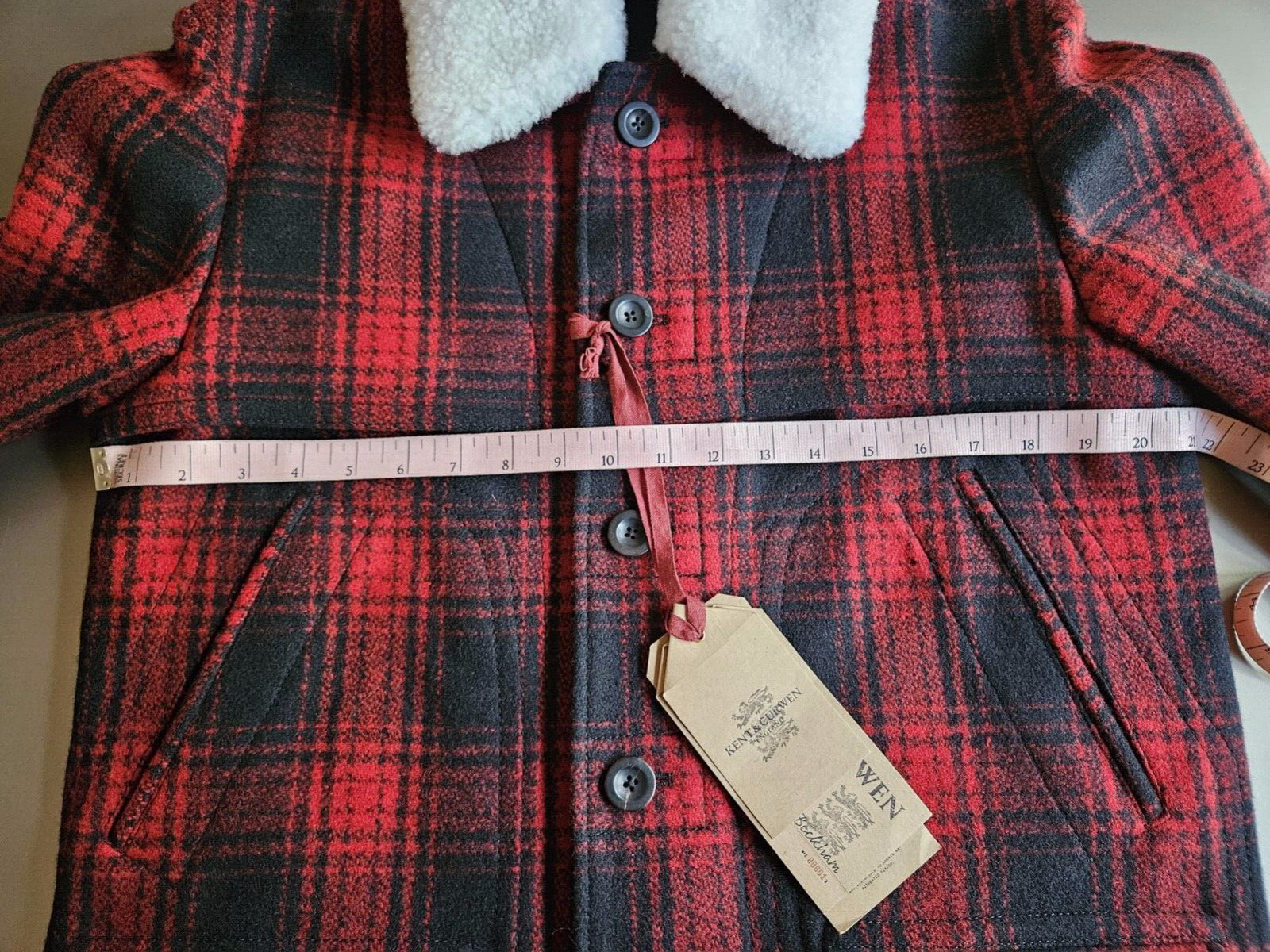Kent & Curwen David Beckham Italian Made Fur Collar Wool Car Coat; Rare+Awesome! image 8