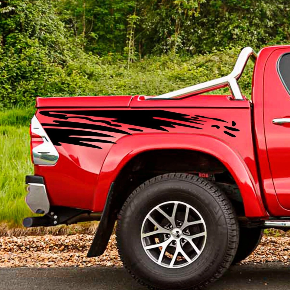 Pegatina lateral de carrocería de coche estilo deportivo celosías puerta vinilo calcomanía accesorios de decoración Foto 4 de 4